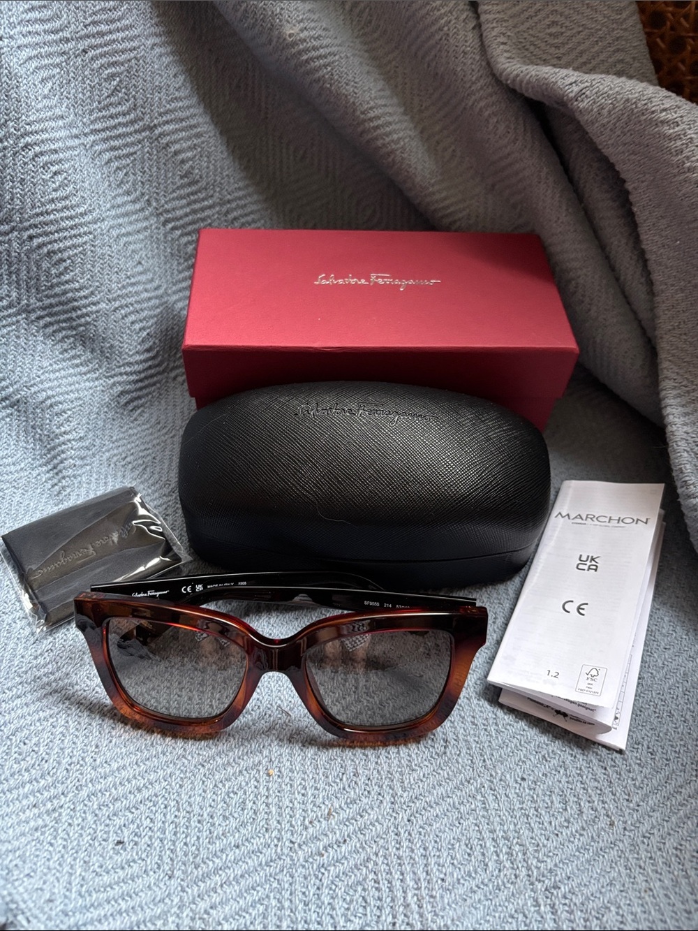 Salvatore Ferragamo Tortoiseshell Brown Gradient Sunglasses